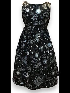 New Eva Rose Lunar Print Girls Dress